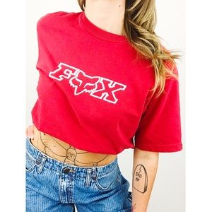 Vintage FOX Graphic Tee in Red | Size M
